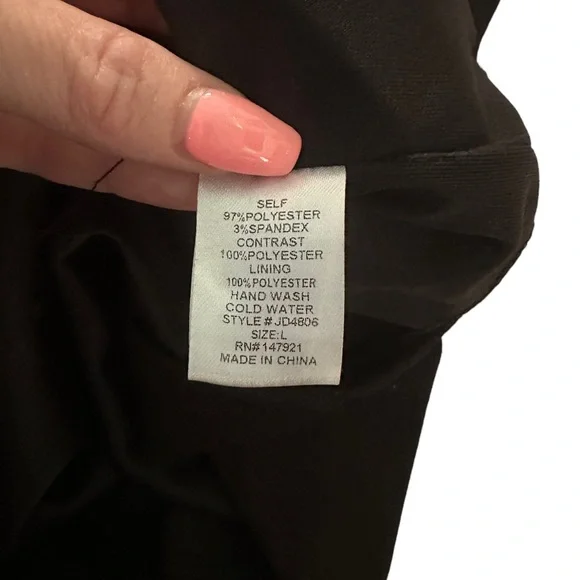 ✨NEW NWOT✨  Lulu’s Perfect Mesh Black Bodycon Dress - Large - Picture 8 of 8